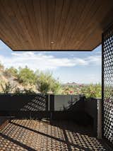 The addition was designed to pull the homeowner out of the house and to highlight specific views such as the Papago buttes