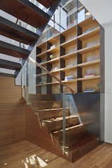 Staircase, Wood Tread, and Glass Railing  Photo 4 of 19 in SteelHouse 1+2 by Zack | de Vito Architecture + Construction