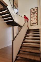 Staircase, Metal Railing, and Wood Tread Custom "grasshopper" stair  Photo 3 of 12 in Union Bay Residence by DeForest Architects PLLC