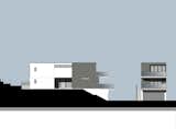 side + front elevations // new construction in arch beach heights, laguna beach ca