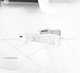 constructed perspective / pen + ink hand drawing

[mid-century addition + renovation, huntington beach california]
