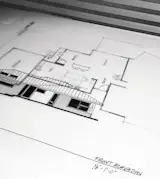 preliminary design drawings / front elevation detail

[modern renovation, fullerton ca]