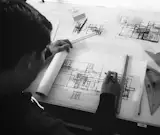 architectural design process / floor plan sketches and drawing overlays

[at Moss Yaw Design studio, Orange County, California]