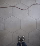 large-format grey hexagon flooring installation / tile + texture

[dana point modern cottage addition + renovation, orange county]