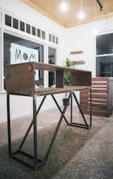 Mom & Pop Shoppe is a small store in Fayetteville, AR that wastes no space. We built the furnishings in this space to showcase their selection of handmade American goods and wears.