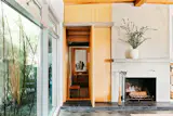 A fun secret door leads to the guest bedroom.
