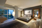 The Master Bedroom has Views Over the Marina Past Playa del Rey to Catalina Island