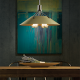 Our Henry Pendant with its riveted, spun-metal shade and stark design delivers strong industrial aesthetics. A close look will reveal a level of craftsmanship beyond the norm. Different finish options can be chosen for the body and shade. 

https://www.hubbardtonforge.com/products/136340