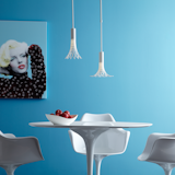 Bloom Mini Pendant
Take me home and turn me on.

The Bloom is created from a single steel tube that’s laser cut, heated and expanded. The pendant sprouts from a steel stem to hang at the desired height. The light source is hidden within the cone at its core. 

The Full Bloom’s substantial curves are created from a single steel tube. The pattern is laser cut and then the tube is heated and expanded. The pendant sprouts from a steel stem to hang at the desired height. 

https://vermontmodern.com/filter?q=bloom
