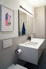 East Village Apartment Bathroom: 
#waterworks #flyte #royalmosa #customvanity #undermount sink #bathroomlighting
#NewYork  #interiordesign #architecture #architects #bathroom #light #apartment #contemporary #modern #nyc #usa #design #nice #inspiration #designer #interiordesigner #furniture #interior  #home #house