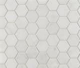 Found at Ann Sacks. Hexagon White Marble Tile