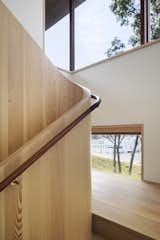 Curved stair railing