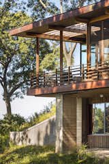 Cantilevered porch