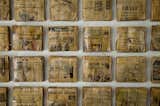 Newspaper artwork installation by Owner.