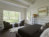 Master Bedroom with large window openings to aspen grove.