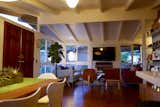 Open beam ceilings were a feature of the Cliff May designed ranchos.