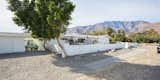 The unbelievable mountain view  from the front that is quintessentially Palm Springs.