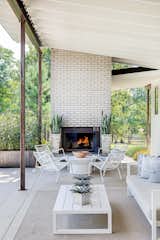 The new outdoor fire pit and lounge area out back perfectly sets the stage for indoor/outdoor living.