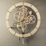 1200mm Artisanal skeleton clock with moon sphere.  Weight driven.
