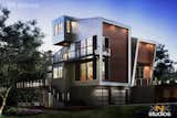 3d rendering of the house, created before construction.