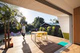 Thermory.com wood decking + Western Window Systems series 600 multi-slide glass doors