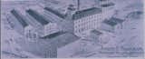 Drawing of the Seagram's distillery buildings. The building in the lower left is the only one still standing today, and is now part the Shopify Plus office.
From the Waterloo Public Library:
"In 1857 William Hespeler, a merchant, and George Randall, a contractor, built what was known as Granite Mills in Waterloo, Ontario. A subsidiary to the mill was a small distillery known as the Waterloo Distillery. The business also included a dry goods store near the corner of King and Erb St. in Waterloo.
In 1863 Hespeler and Randall took in William Roos, and in 1864 William Hespeler hired young Joseph Emm Seagram. By 1870 Seagram had bought out Hespeler's interests and the company name became "George Randall and Company." In 1878 Seagram bought out Randall, and Seagram and Roos operated as "Randall and Company" until 1881 when they changed the name to "Seagram and Roos."
In 1883 Seagram bought out Roos and became the sole proprietor, using the names "Joseph Seagram Flour Mill and Distillery Company" and "Joseph E. Seagram, Miller, Distiller". Seagram incorporated the company in 1911, changing the name to "Joseph E. Seagram and Sons, Limited." By 1919 when Seagram died, he had built his Waterloo distillery into a major exporting company and his brand names were widely known. In 1928 the Bronfman family acquired the distillery and amalgamated it with their company, Distillers Corporation Limited. The distillery was closed in 1990."
