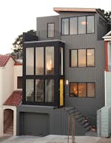 Exterior, House Building Type, Wood Siding Material, Stucco Siding Material, Flat RoofLine, and Shed RoofLine front of house view from the street  Photo 7 of 12 in Glen Park House by McElroy Architecture