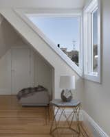angled window in new dormer with view of Sutro Tower at Twin Peaks