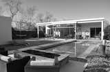 Backyard, LEED Platinum house on infill lot in Fort Worth, Texas