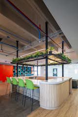 The palette of floor finishes is very neutral, representing natural elements such as wood, stone and vegetation. The changes in materials have the particularity of delimiting zones so that the user can quickly identify the different spaces and functions.
