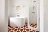 One of the en suite bathrooms