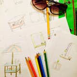 Brainstorming, doodling, and enjoying a nice fall day.  