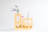 Our geometric bud vases are inspired by the American Southwest landscape in spring; peaks, valleys, and mesas with the occasional flower that pops against a dusty backdrop.