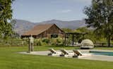 Napa Valley entertainment barn surrounded by vineyard