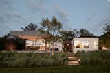 River side of house showing cove room and primary bedroom