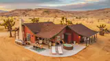 Nestled right downtown Pioneertown, this cabin sits atop the gulch, and has 360 degree views of the Pioneertown Mountain Preserves. 