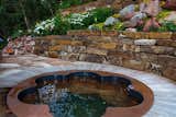 Copper Flower Shaped Hot Tub with 6 Bucket Seats by Diamond Spas