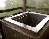 Square Japanese tub with Whirlpool Jets and Bench Seat