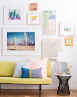 Perhaps chartreuse feels most at home surrounded by feminine colors. Pretty pastel pillows, paintings, and photography come together to create a gallery wall–meets-sofa moment that’s all-around fresh-squeezed fun.

Photo by Jess Isaac
Design by Emily Henderson

#chartreuse #colorcrush #color #yellow #design #mydomaine