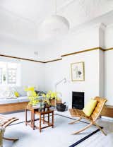 A light and lemony lounge space is the perfect place to soak up morning sunshine. Because lemon water in the morning is best enjoyed among tart yellow pillows and bright flowers in full bloom.