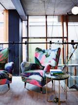 Perhaps it’s time to add some colorful flair to your chair game. These hand-painted hotel vibes are courtesy of the Alex Hotel in Perth, Australia, where artistic touches create an inspiring lobby bar environment. The spectrum of shades on this seat makes it the perfect spot to relax and taste the rainbow.

Photo by Anson Smart
Design by Arent & Pyke

#watercolor #paint #design #mydomaine
