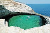 Giola

Giola is a naturally occurring giant rock pool perched on the coast of Thasos Island, Greece, and referred to by locals as Afrodite's Tear. Legend has it that Zeus created the pool for his mistress Afrodite and shaped it like an eye so he could watch over her.

Insider tip: The Giola rock pool is very secluded and requires off-road driving. Hire a vehicle that can handle the bumpy dirt tracks, and pack enough water to last you the day.

Photo courtesy of When on Earth

#greece #swimming #travel #naturalpools