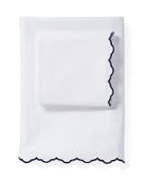 Serena &amp; Lily Scallop Embroidered Sheet Set ($128)