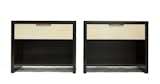 PARCHMENT NIGHTSTAND
 
Crafted of Maple and enhanced with a dark stain, the Parchment nightstand combines classic style with modern lines. It features a parchment-wrapped drawer and a flush brass handle with antique finish. 
 