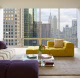 Living Room, Sofa, and Coffee Tables  Photo 4 of 10 in A Pop of Color by James Wagman Architect