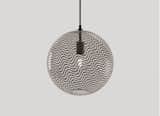 KEEP – CANE GLOBE Pendant, Charcoal hand blown glass, Drift pattern, Hand blackened brass hardware, Onyx cloth cord, dimmable LED bulb  KEEP ’s Saves from Lighting – CANE GLOBE Pendant Light