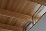 1x6 clear cedar cathedral ceiling softens and calms the minimalist space making it warm and inviting. 