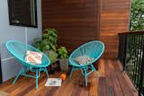 Brazilian teak ( Cumaru wood) wrapped deck.
