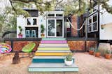 Interior designer Kim Lewis transformed two trailers into a funky 500-square-foot gem in Austin, Texas.