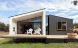 The Daylesford project by Prebuilt includes angled ceilings and a spacious living space.